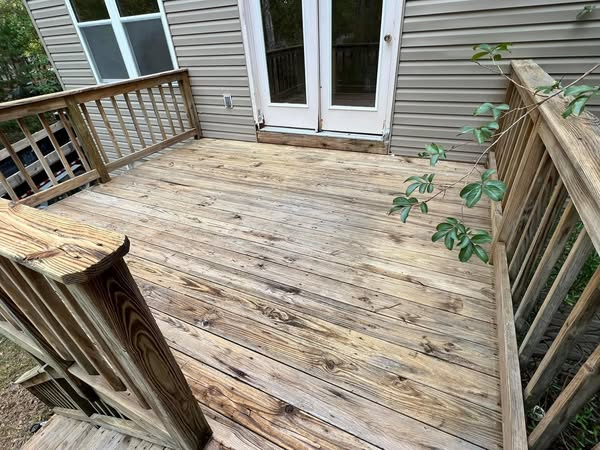 After image of clean deck