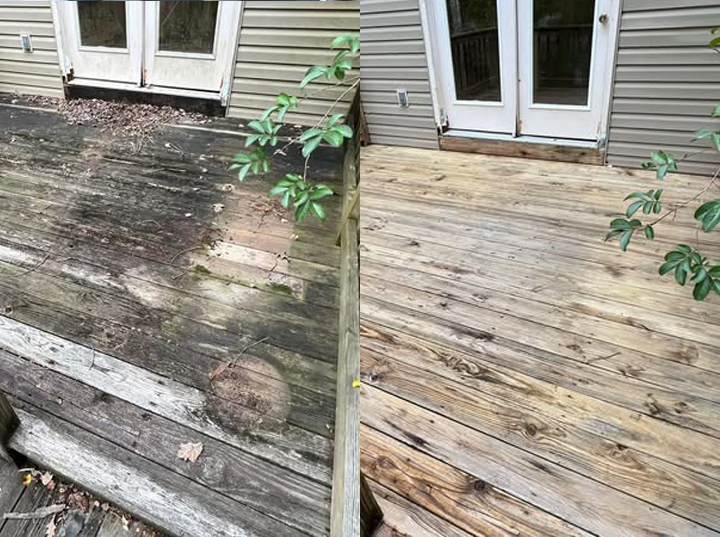 800x1080 Before and after deck cleaning