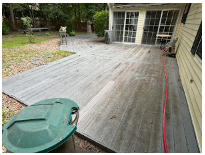 dirty patio/deck